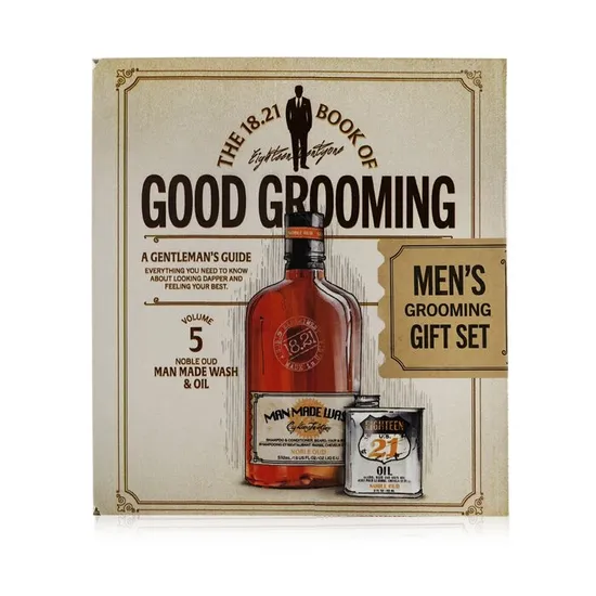 18.21 Man Made Book Of Good Grooming Gift Set Volume 5: Noble Oud