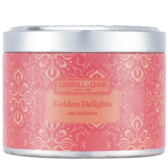 Carroll & Chan 100% Beeswax Tin Candle Golden Delights