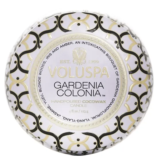 VOLUSPA Mini Tin Candle Gardenia Colonia