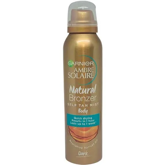 Garnier Ambre Solaire Natural Bronzer Self Tan Body Mist Dark