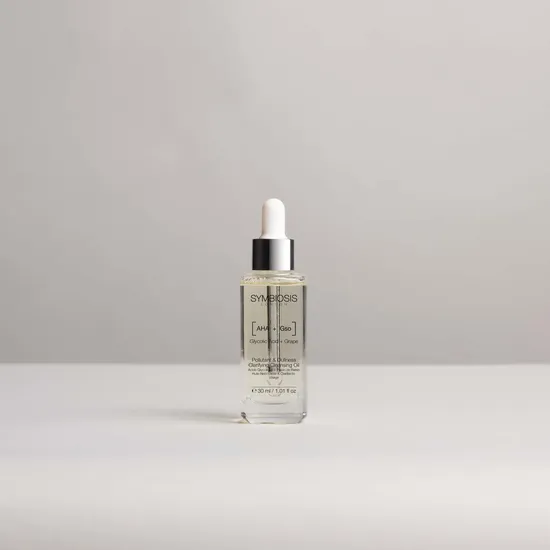 Symbiosis [Glycolic Acid + Grape Seed] Pollutant & Dullness Clarifying Cleansing Oil