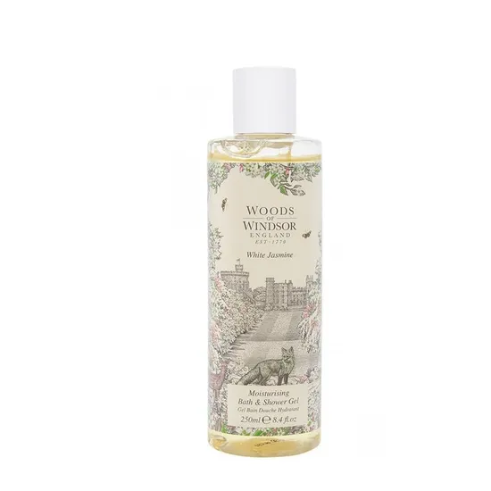 Woods-Of-Windsor Woods Of Windsor White Jasmine Bath & Shower Gel 250Ml - Image 5