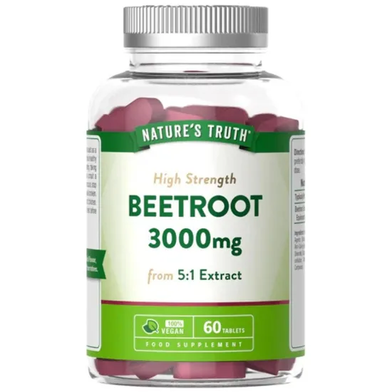 Nature's Truth Beetroot Extract 3000mg 60 Tablets - 2 Pack - Image 3
