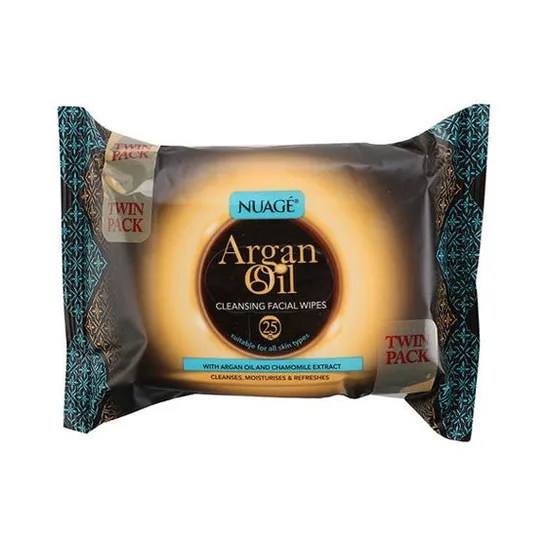 Nuage Argan Oil Cleansing Facial Wipes