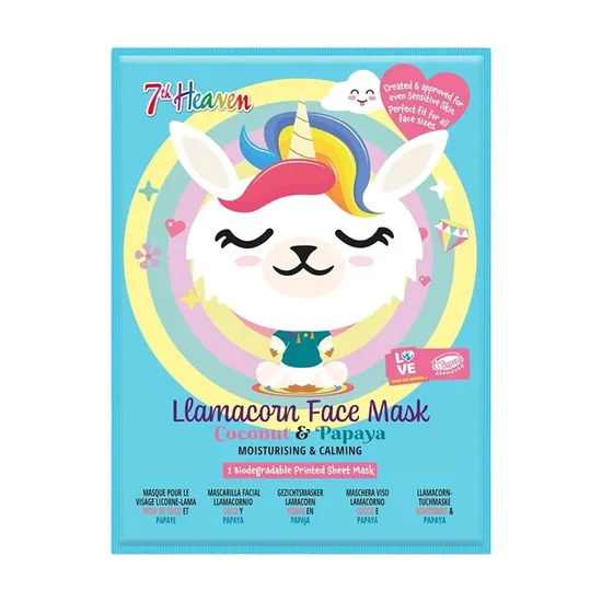 Montagne Jeunesse 7th Heaven Coconut & Papaya Llamacorn Face Mask
