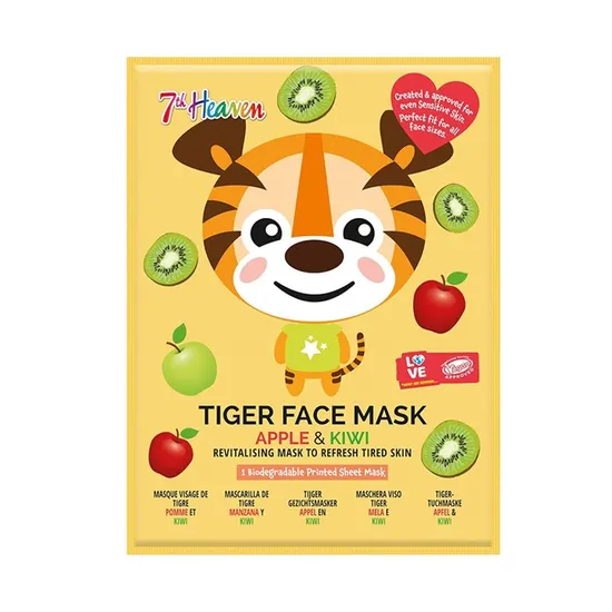 Montagne Jeunesse 7th Heaven Apple & Kiwi Tiger Face Mask