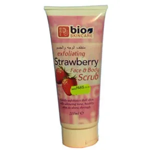 Bio Skincare Exfoliating Strawberry Face & Body Scrub