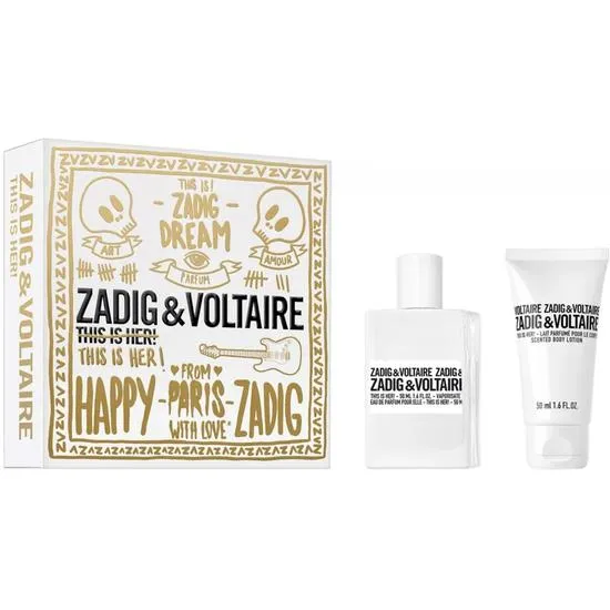 Zadig & Voltaire This Is Her! Eau De Parfum + Body Lotion Gift Set