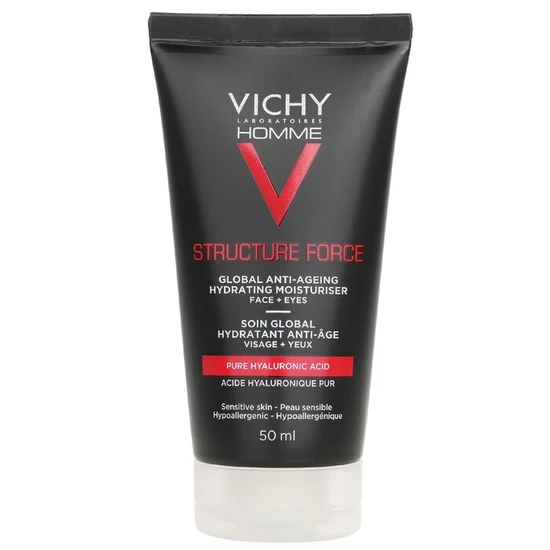 Vichy Homme Structure Force Complete Anti-Ageing Hydrating Moisturiser For Face + Eyes