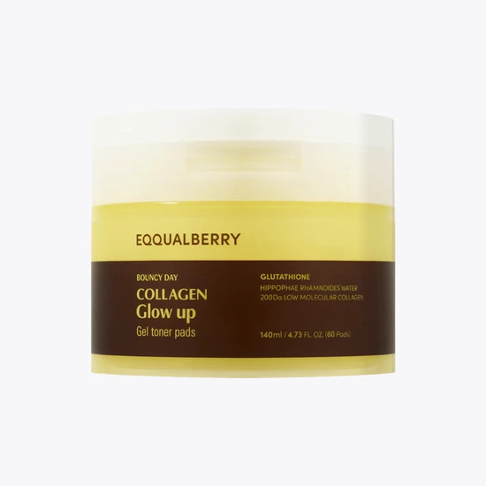 Eqqualberry Collagen Glow Up Gel Toner Pads Toner Pads With A Brightening Effect 60 Pc - Image 3