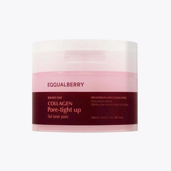 Eqqualberry Collagen Pore-Tight Up Gel Toner Pads - Korean Pore-Tightening Jelly Pad With Deep Absorption Collagen Hydrating & Firming Formula 4.73 - Image 4