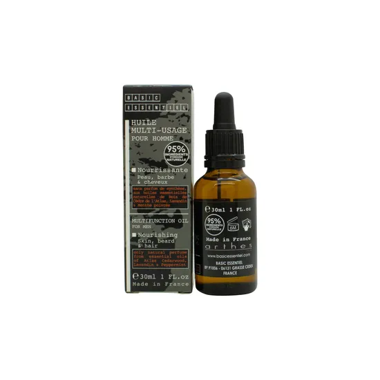Basic Essentiel Multifunction For Men Nourishing Skin Beard & Hair Oil