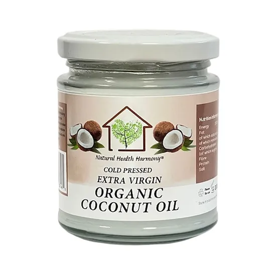 Natural Health Harmony Cold Pressed Extra Virgin Organic Coconut Oil