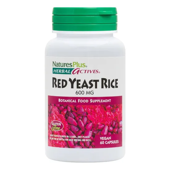 Nature's Plus Herbal Actives Red Yeast Rice 600mg Vegicaps