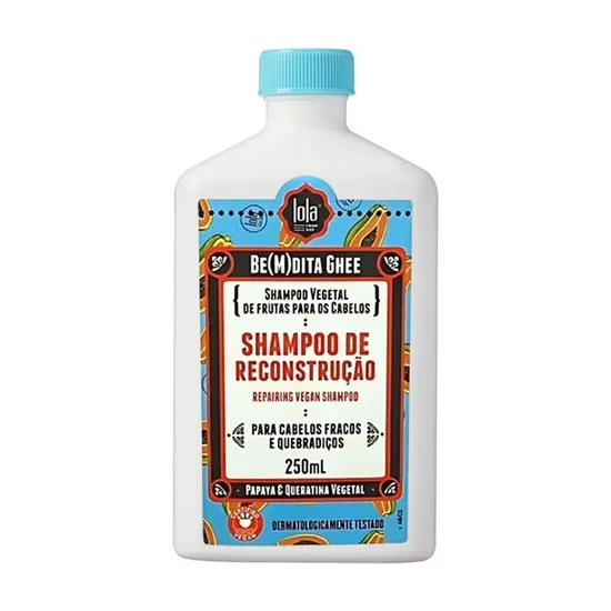Lola Bemdita Ghee Papaya & Queratina Vegetal Repairing Vegan Shampoo