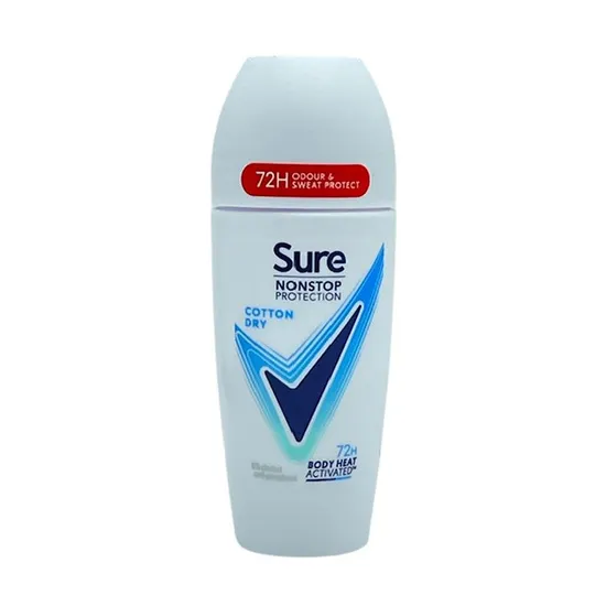 Sure Nonstop Protection Cotton Dry Deodorant Roll On