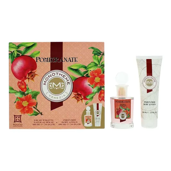 Monotheme Pomegranate Eau De Toilette 100ml + Body Lotion 100ml Gift Set For Her