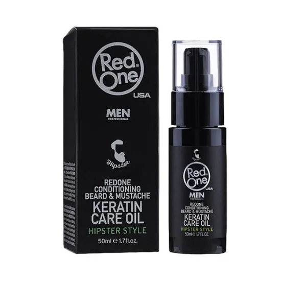 Red One Hipster Style Keratin Care Conditioning Beard & Moustache Oil
