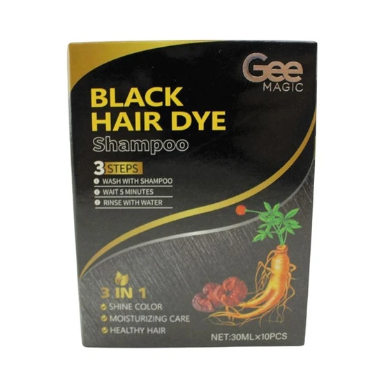 Paks Gee Magic Black Hair Dye Shampoo
