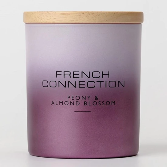French Connection Metallic Collection Peony & Almond Blossom Candle