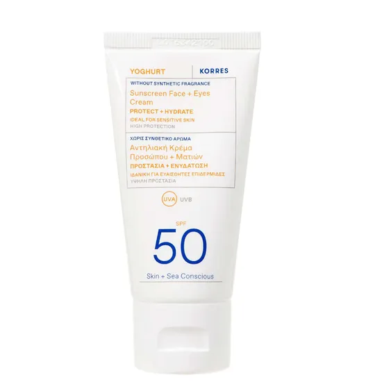 Korres Yoghurt Sunscreen Face + Eyes Cream SPF 50