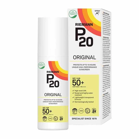Riemann P20 Original Spf50 +Plus Spray 100Ml, Advanced Sunscreen Protection, High Performance, Triple Protect + Sweat Resistance, - Image 7