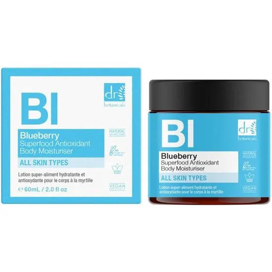 Dr Botanicals Light Blueberry Superfood Antioxidant Body Moisturiser 30Ml - Image 5