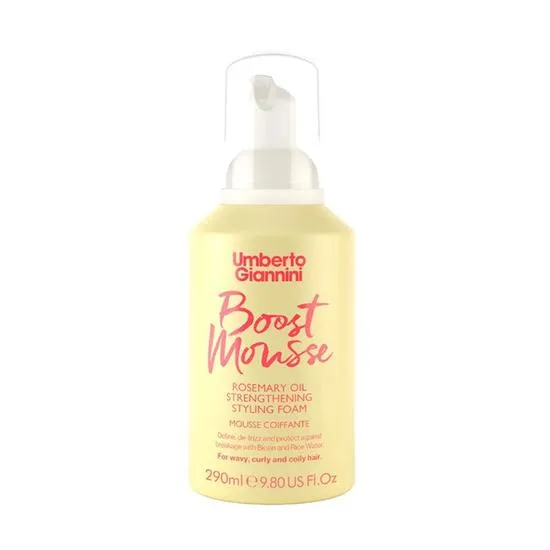 Umberto Giannini Boost Mousse Rosemary Oil Strengthening Styling Foam