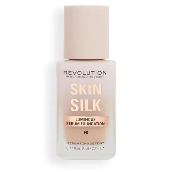 Revolution Beauty London Revolution Skin Silk Radiant Satin Serum Foundation, F8c Medium Skin Tones | Buildable Coverage, Hydrating Hyaluronic Acid For A Natural Finish - Image 7