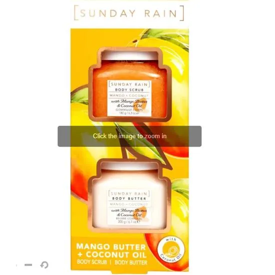 Sunday Rain Mango Butter & Coconut Oil Duo