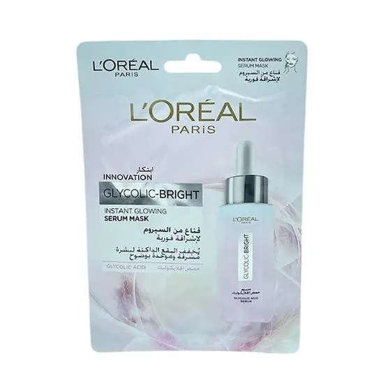 L'Oreal Paris Innovation Glycolic Bright Instant Glowing Serum Mask