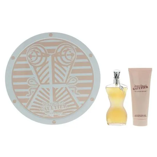 Jean Paul Gaultier Classique Gift Set: Eau De Toilette + Body Lotion
