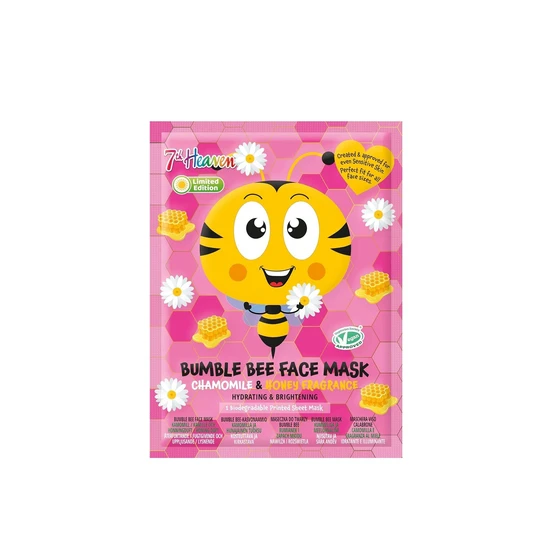 7th Heaven Bumble Bee Sheet Face Mask With Chamomile & Honey