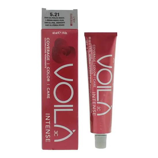 Intercosmo Light/Brown Voilà Intense 5.21 Iridesc Pearl Hair Colour 60Ml - Image 4