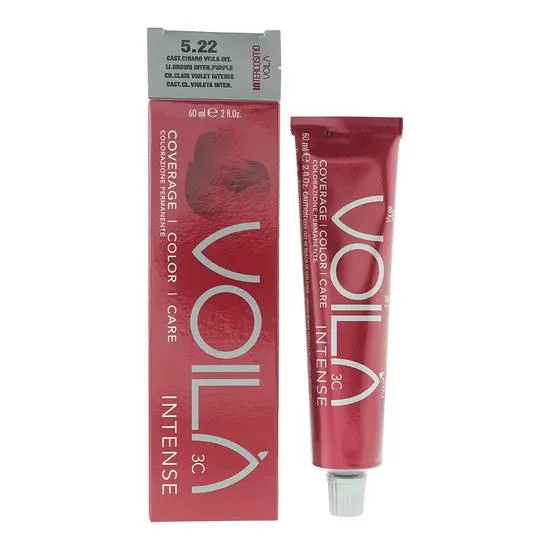 Intercosmo Voila 3C Intense 5.22 Light Brown Intense Purple Hair Colour 60Ml For Women - Image 3