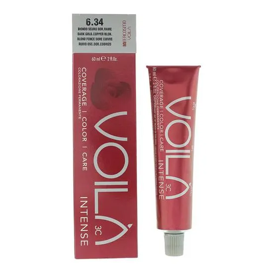 Women's Intercosmo Voilà 3C Intense Copper Blonde Hair Colour 60Ml Dark/Golden Size 6.34 - Image 2