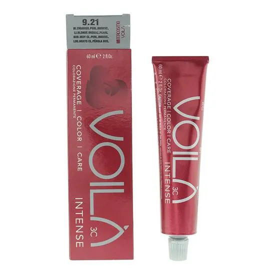 Intercosmo Voila 3C Intense Hair Colour 9.21 Light Blonde Iridescent Pearl