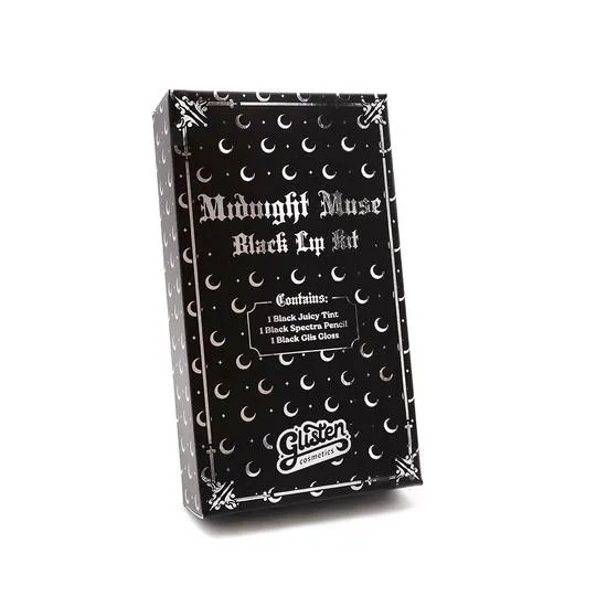 Glisten Cosmetics Midnight Muse Black Lip Kit