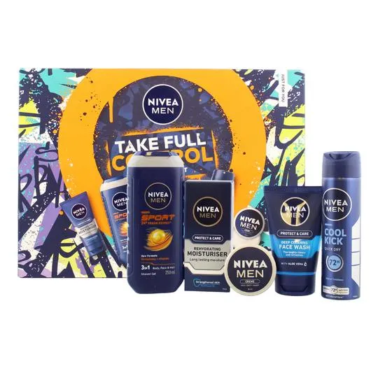 Nivea Men Take Full Control Men's Skin Care 5pc Gift Set