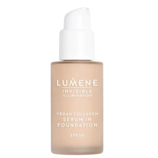 Lumene Invisible Illumination Vegan Collagen Serum In Foundation Lightweight Foundation With Nourishing Effect Spf 30 1.5 30 Ml - Image 2
