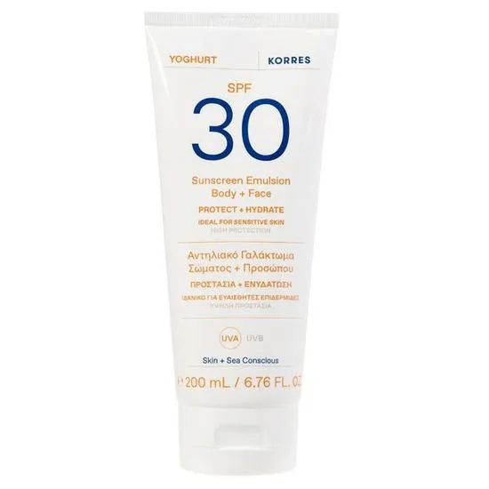 Korres Yoghurt Sunscreen Emulsion Body + Face SPF 30