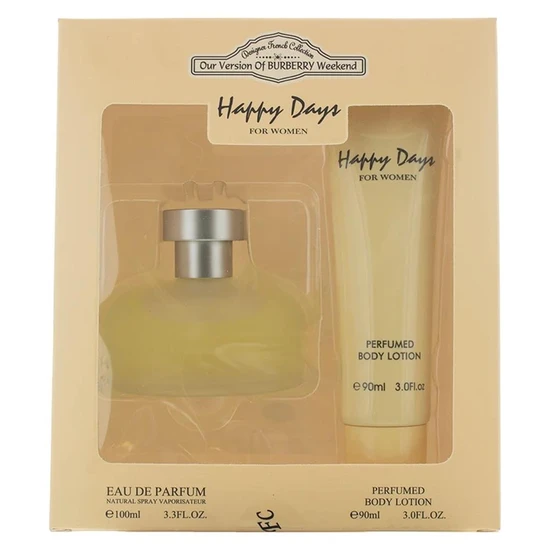 Designer French Collection Happy Days Eau De Parfum Gift Set