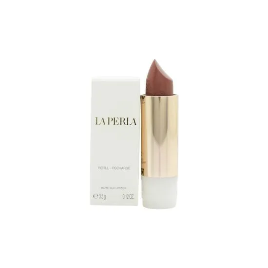 La Perla Matte Silk Matte Cream Lipstick 111 Auburn Red Refill 3.5 G - Image 3