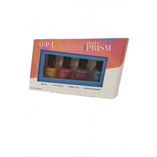 OPI Hidden Prism Nail Set Magic Hour, Prismaniac, Rainbows, Pigments
