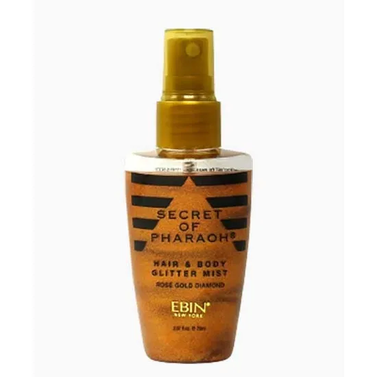 Ebin New York Secret Of Pharaoh Hair & Body Glitter Mist Rose Gold Dimond