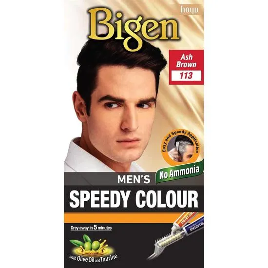 Bigen Mens Speedy Hair Colour Easy & Smooth Application No Ammonia