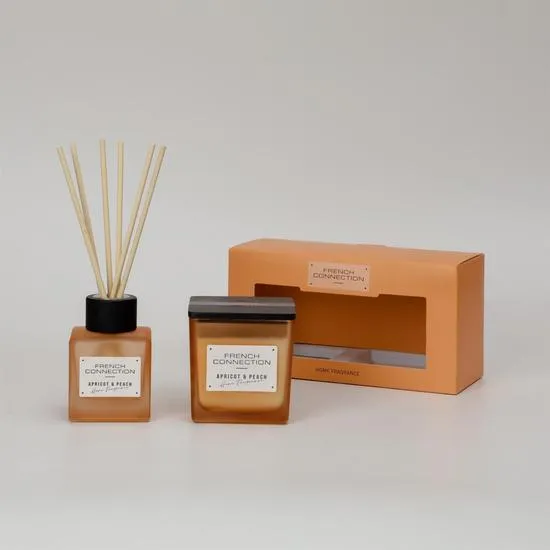 French Connection Autumn Collection Apricot & Peach Diffuser + Candle