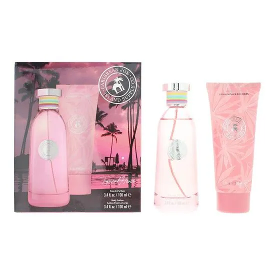 Caribbean Joe Tropical Haven Eau De Parfum + Body Lotion Gift Set