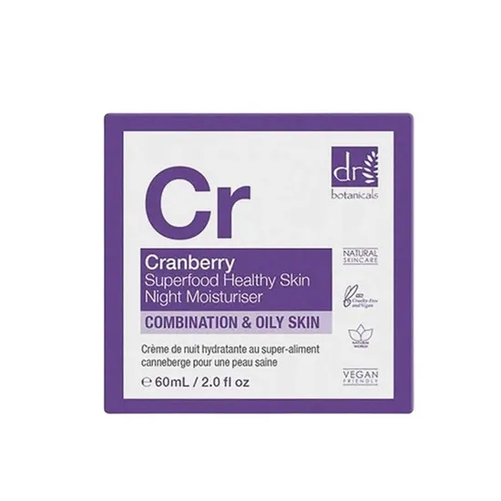 Dr Botanicals Cranberry Superfood Healthy Skin Night Moisturiser