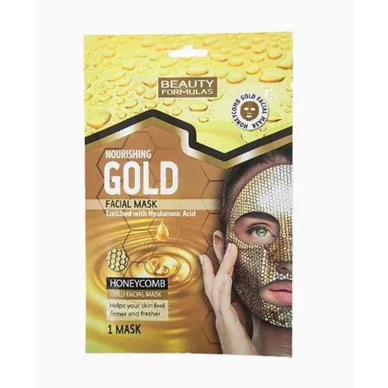 Beauty Formulas Nourishing Gold Honey Comb Gold Facial Mask